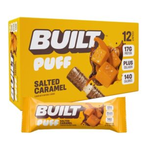 BUILT Puff Salted Caramel Protein Bars 1.41oz 12ct